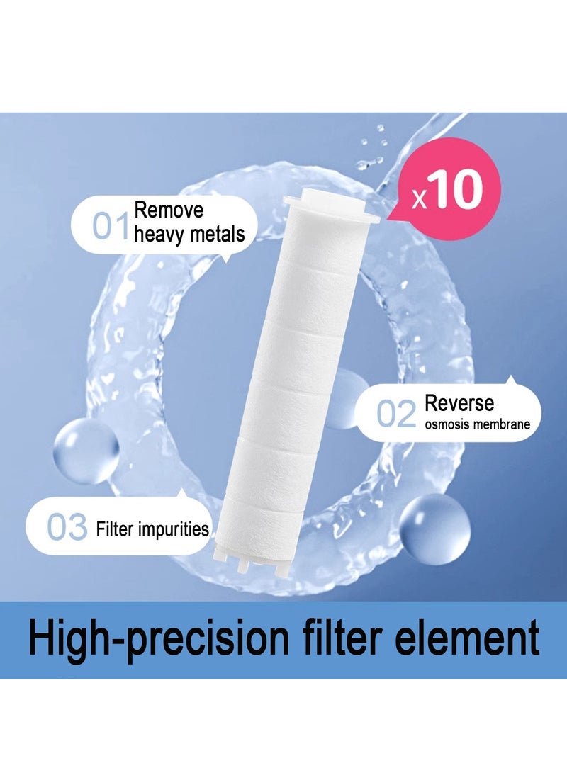 Forest Home Set of 16 PP Cotton Filter, High Pressure Handheld Shower Head PP-Cotton Filter Cartridge (for Replacement) - Image 5