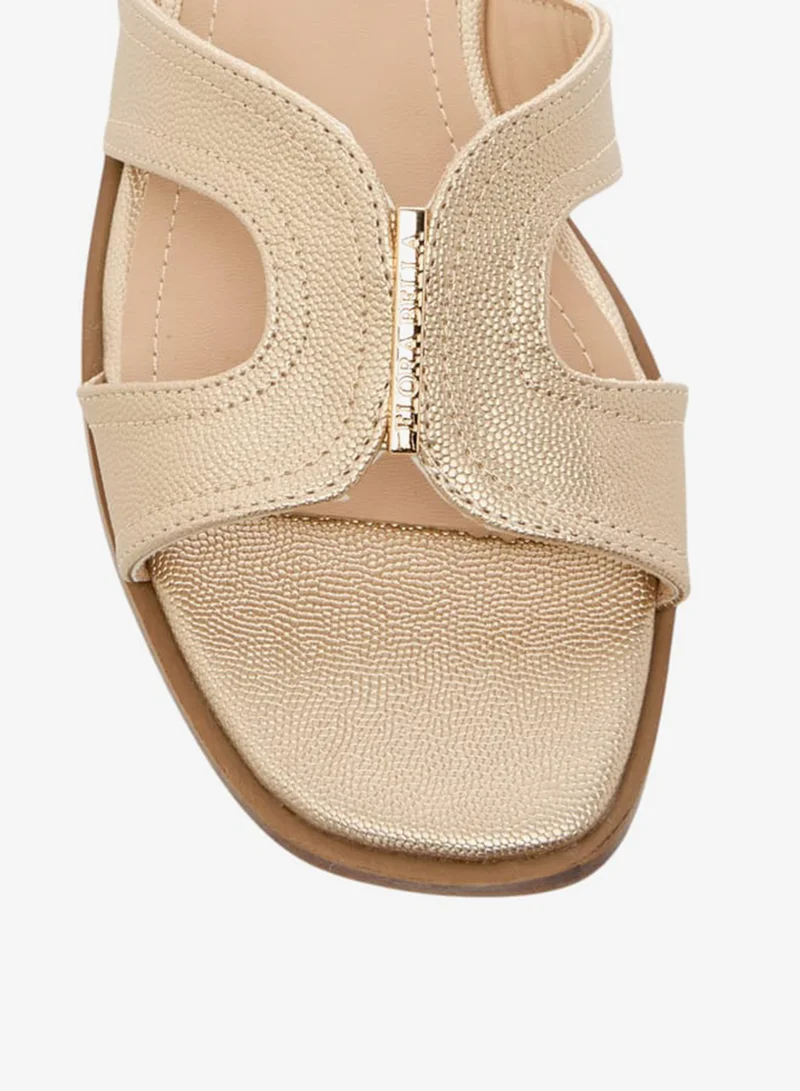 Flora Bella By Shoexpress Textured Slip-On Sandals
