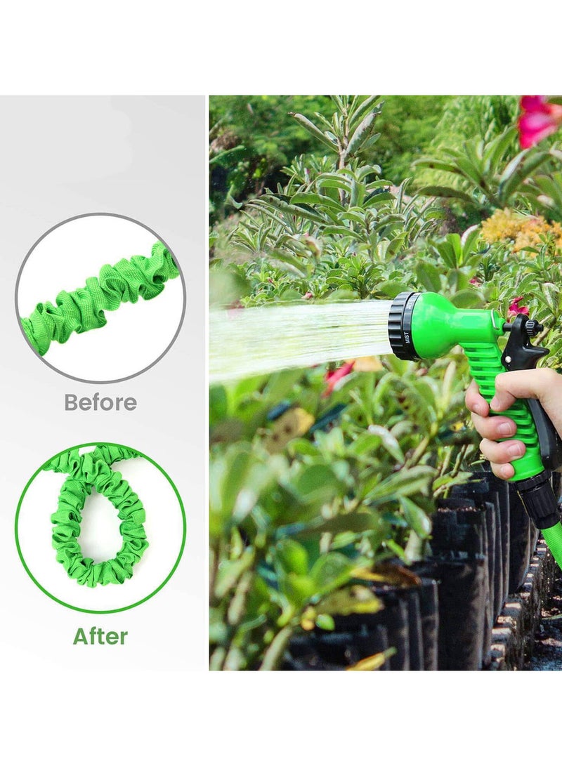 Festive Gallery Flexible Garden Hose, 3 Time Expandable, 7 Function Spray Gun, No Kink, No Twist, Light Weight, Retractable Hose, Watering Kit, Hose Kit, for Garden, Patio, Car Washing. 50 Foot. - Image 4