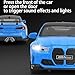 ERBADIHAGO Toy Cars Compatible for M4M Performance Parts 132 Metal Model Car Pull Back Car Toys with Light and Sound Toys Car Collectible Model for Children Age 3 Year Old Blue - Image 4