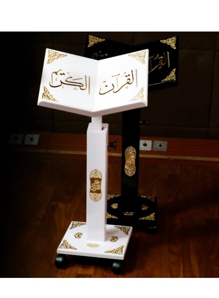 REBENUO Wooden Quran stand, height 110 cm - Acrylic - Image 5