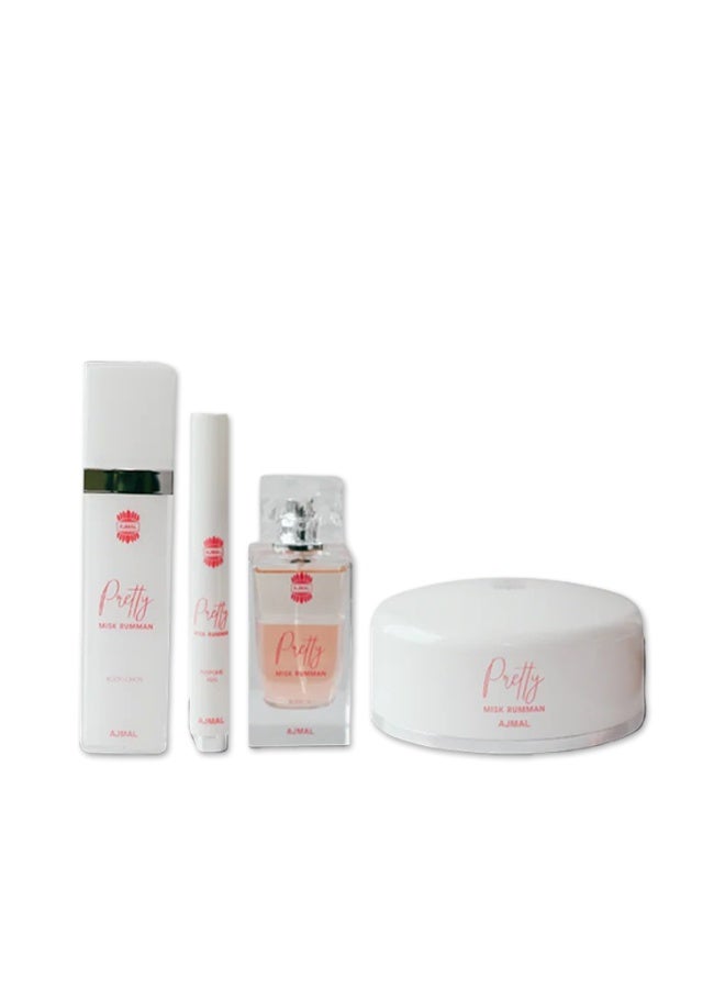 Ajmal Pretty Misk Rumman Powder 75 gm Body Oil Spray 100 ml Perfume Oil 6 ml Body Lotion 100 ml - Image 4
