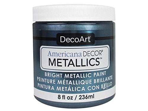 Decoart Ameri Deco MTLC Americana Metallics 8oz Pewter - Image 1