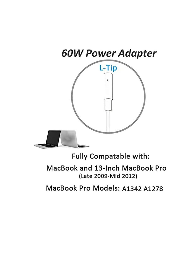 SYOSI Universal Charger, 60W Power Adapter L-Tip Magnetic Connector Charger for Mac Book and 13-inch Mac Book Pro (Before Mid 2012 Models) - Image 5