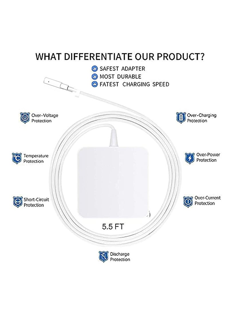 SYOSI Universal Charger, 60W Power Adapter L-Tip Magnetic Connector Charger for Mac Book and 13-inch Mac Book Pro (Before Mid 2012 Models) - Image 4