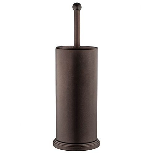 Home-it Toilet Bowl Brush and Holder - Bronze Bathroom Accessories Covered Toilet Brush Compact, Space Saving, Deep Cleaning for Tall Toilet Bowl, Great Scrubber Cleaner - Image 2