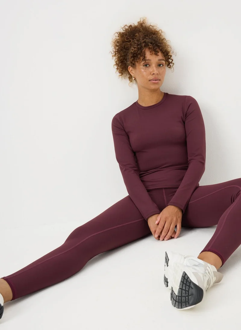 Matalan Souluxe Burgundy Gym Leggings
