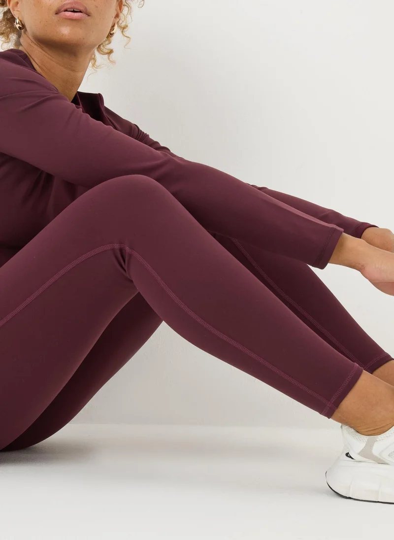 Matalan Souluxe Burgundy Gym Leggings