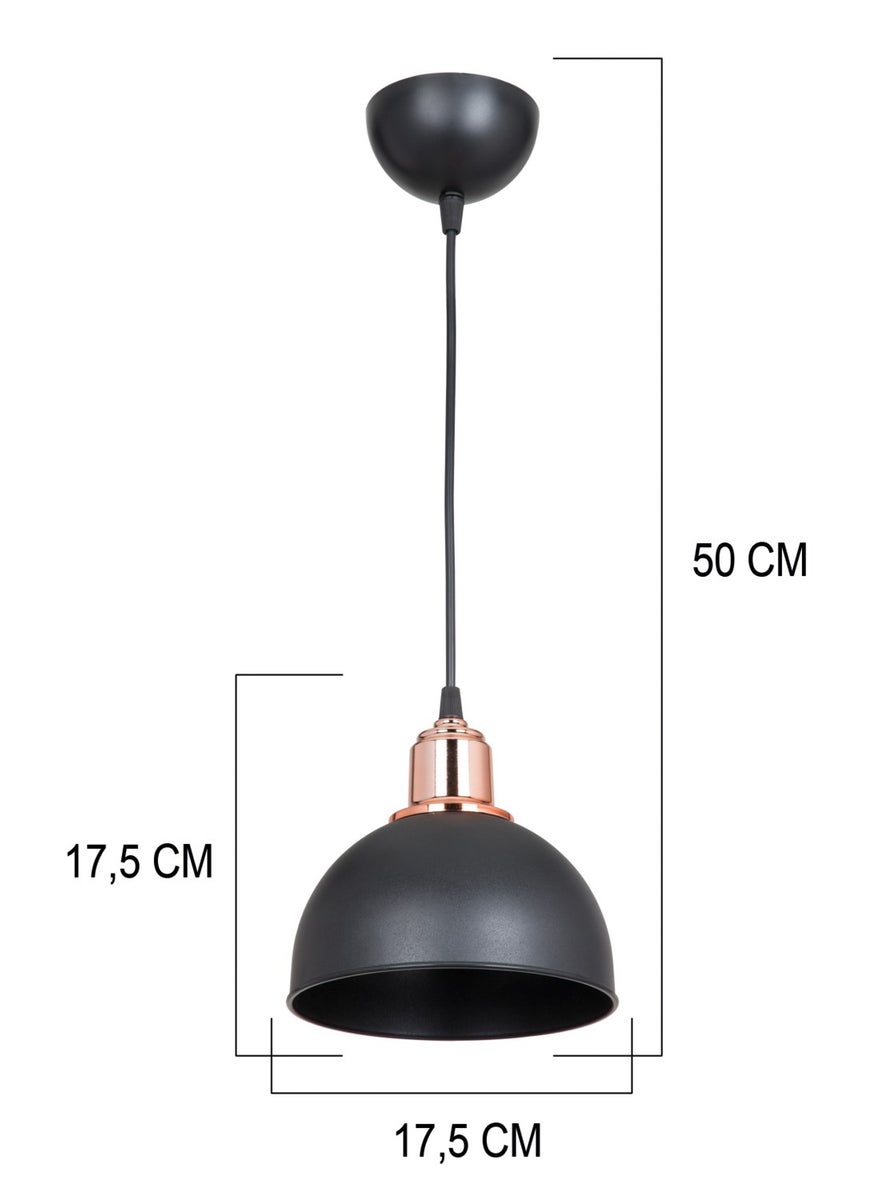 Ag Light Design - Black Pendant Chandelier Living Room Kitchen Hallway Bedroom Lamp - Image 1