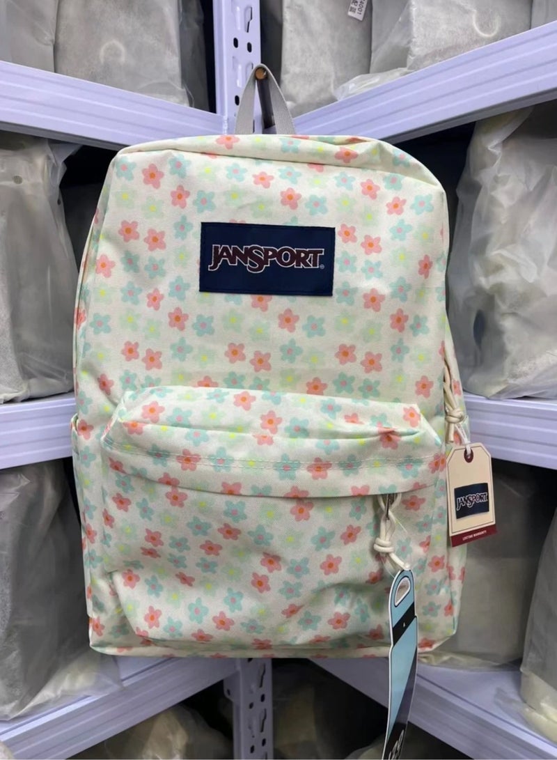 JANSPORT 【School season】Classic colorful school bag, computer compartment, must-have for students, back-to-school travel bag, laptop bag - Image 1
