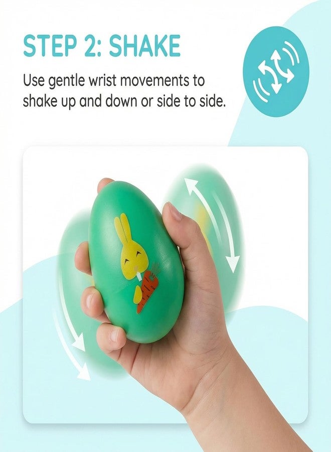 Menzcci 8 Pack Easter Plastic Shake Eggs Percussion Musical Maracas Easter Egg Shakers for Kids Toddlers Easter Basket Stuffers Egg Fillers Party Favors Gifts - Image 4