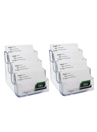 2 Pack Transparent 4-Tier Business Card Holder Acrylic Card Display Desk Stand Holder - pzsku/Z59EEBFC89752D93963E3Z/45/_/1735214563/b7013813-d11d-4353-9d58-1653ee46329a