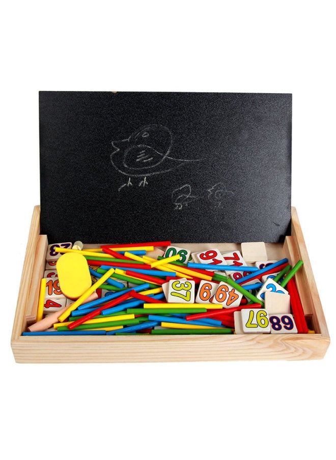 Multi-function Counting Stick Clock Digital Learning Box JJW02 Color Computing Game Box Early Education Toy 0.7-Color:Snail Clock