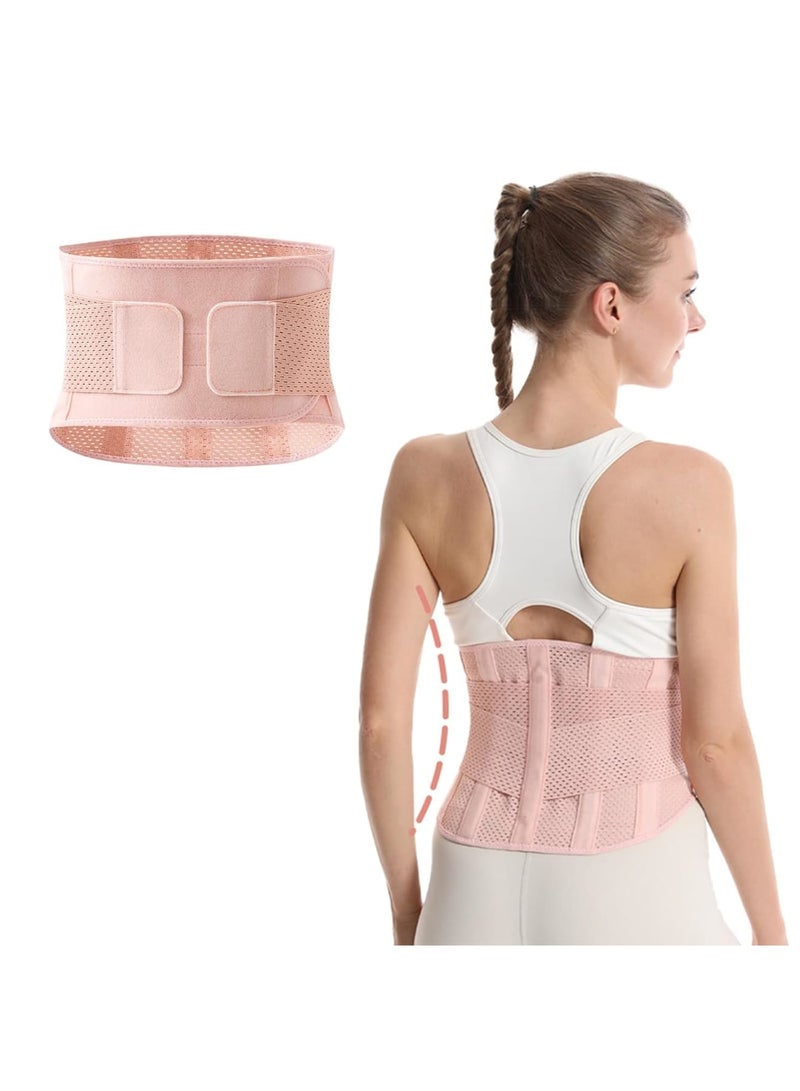 Zikra Air Mesh Back Support Brace Belt, Breathable Lumbar Support Belt, scoliosis back brace, Waist Relax Lower Back Pain & Sciatica Pain Relief with 7 reinforced Bones Back Braces for Women(M) - Image 1