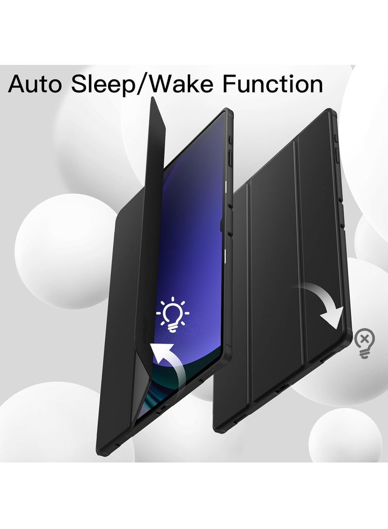 DUSALA Case for Samsung Galaxy Tab S9 Ultra 14.6 Inch with S Pen Holder, Soft TPU Tri-Fold Stand Protective Tablet Cover, Support S Pen Charging, Auto Wake/Sleep - Image 5