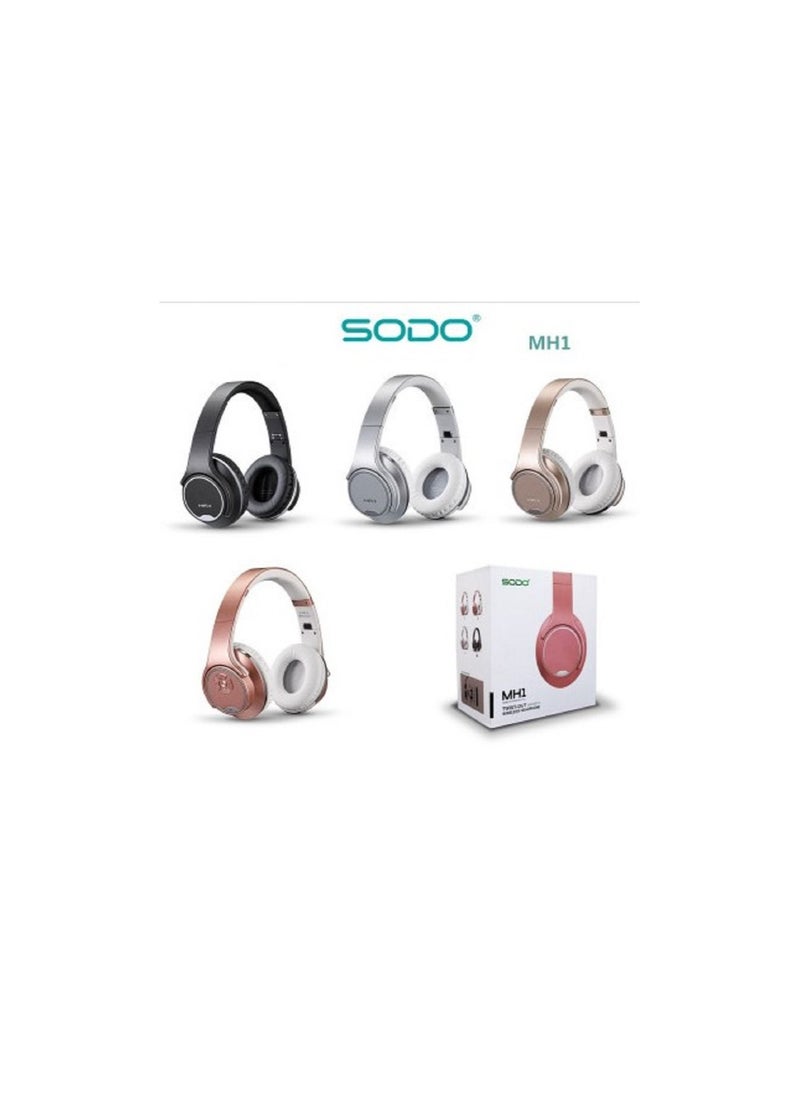 SODO - Sodo MH1 2-in-1 Wireless Bluetooth On-Ear Headphones and Twist Out Bluetooth Speaker. - Image 1