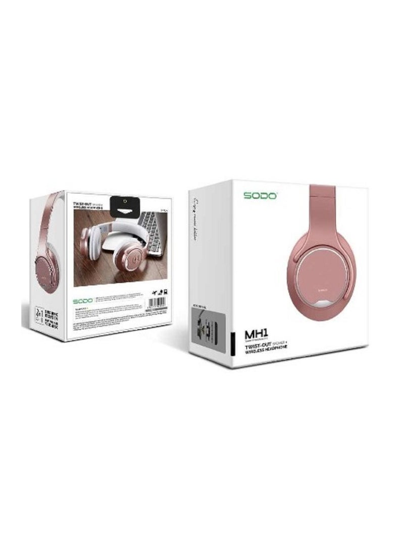 SODO - Sodo MH1 2-in-1 Wireless Bluetooth On-Ear Headphones and Twist Out Bluetooth Speaker. - Image 1