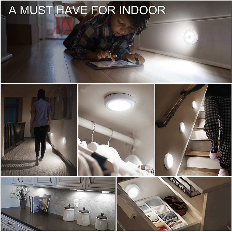 Mamadev Motion Sensor Light Hallway Basement Garage Bathroom Cabinet Closet Motion Sensor Light Color WhitePack of 2 - Image 2