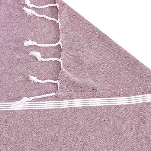 Värde Handmade Double Bedsheet 210 TC | Without Pillow Cover | Handloom Cotton Bedsheets for Double Bed | Double Bedsheet for Summer (Size 90X100 Inches, 7.5 x 8.3 Feet (Rose Ebony, King Size) - Image 5