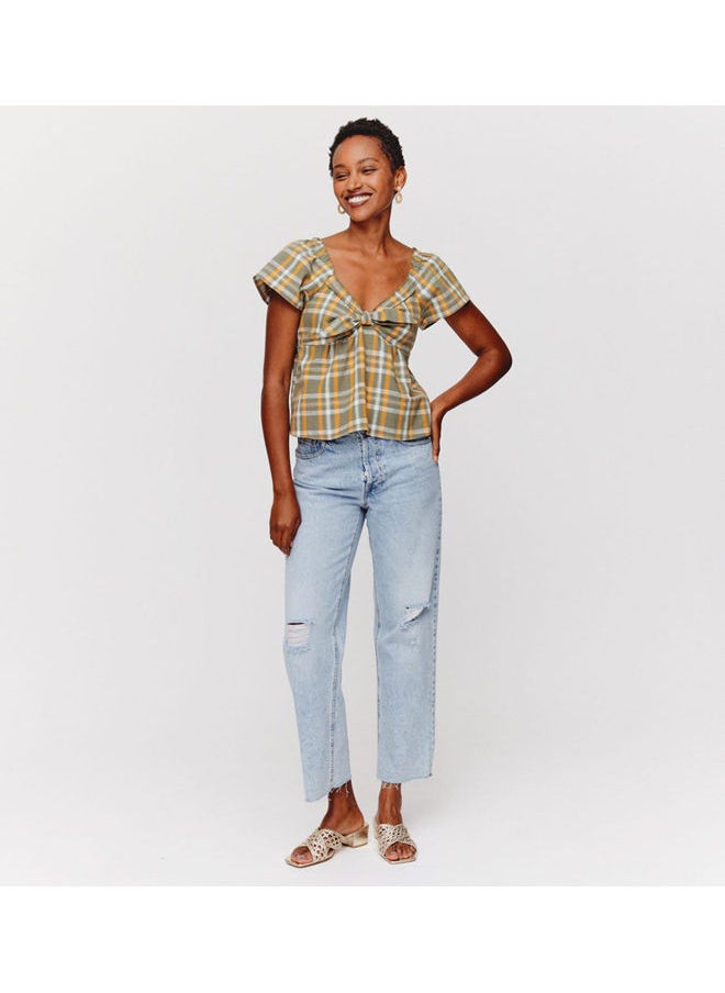 promod - Checked blouse - Image 1