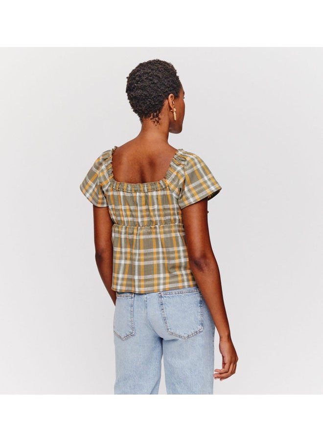 promod - Checked blouse - Image 1