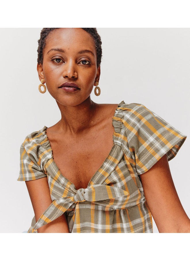 promod - Checked blouse - Image 1