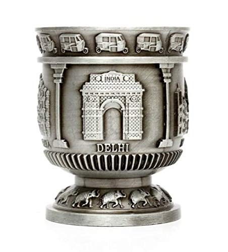 Skywalk Taj Mahal India Shot Glass, Metal Souvenir Cup, Perfect for Home, Gifts and Travel (Grey) - Image 5