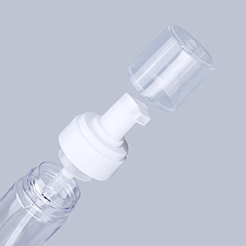 Beoncall Foaming Dispenser Bottle 7oz Transparent Empty Spray Bottles 2Pcs Plastic Foam Pump Bottle Travel Soap Bottle Portable Foam Bottle (200ml) - Image 4