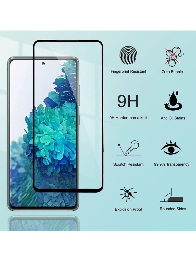 ELTRAZONE 2 Pack 5D Clear Tempered Glass Screen Protector for Samsung Galaxy – Ultra HD Full Edge-to-Edge Coverage, 9H Hardness, Anti-Scratch, Bubble-Free, Case-Friendly, Easy Installation, Screen Guard for Samsung Smartphones SAMSUNG A25 - Image 2