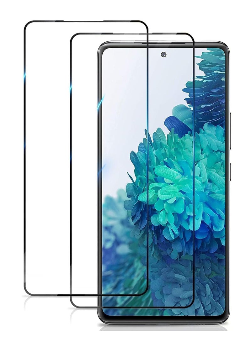 ELTRAZONE 2 Pack 5D Clear Tempered Glass Screen Protector for Samsung Galaxy – Ultra HD Full Edge-to-Edge Coverage, 9H Hardness, Anti-Scratch, Bubble-Free, Case-Friendly, Easy Installation, Screen Guard for Samsung Smartphones SAMSUNG A25 - Image 1