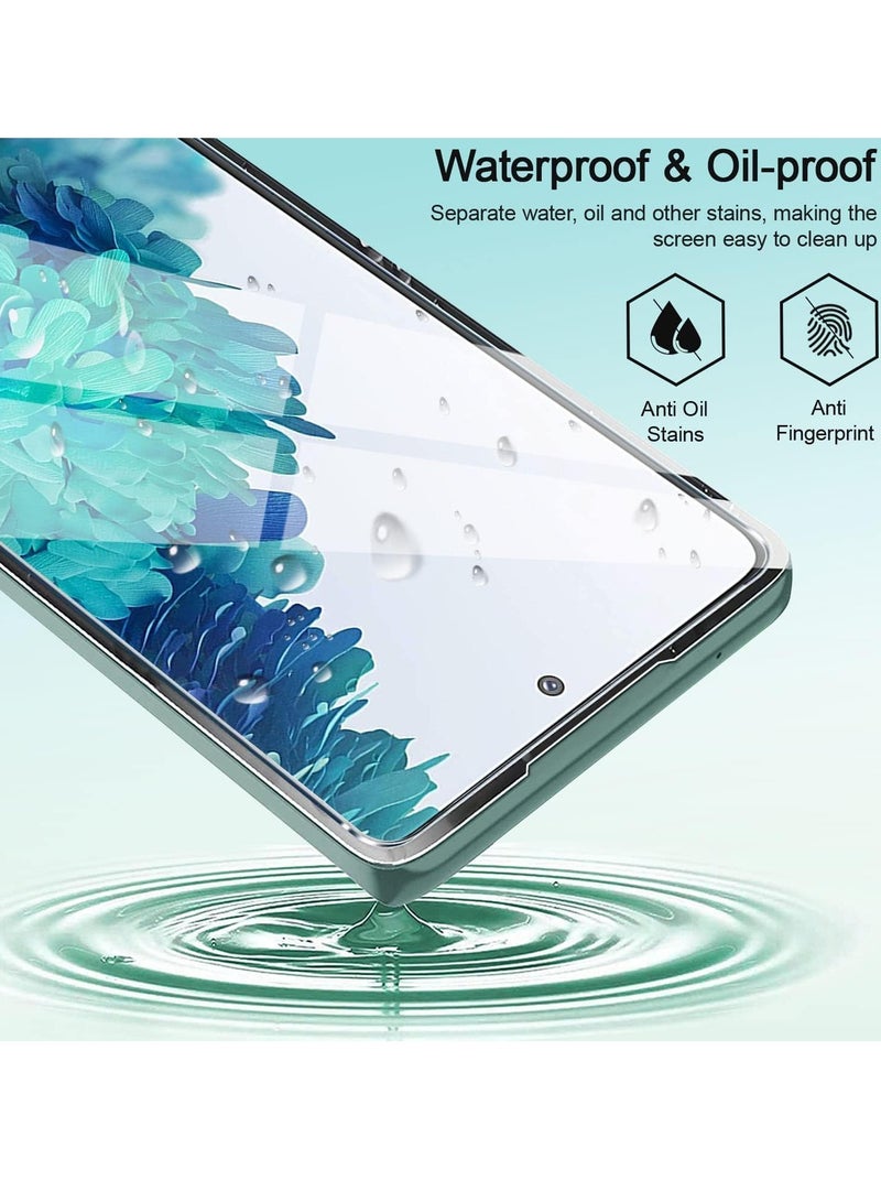 ELTRAZONE 2 Pack 5D Clear Tempered Glass Screen Protector for Samsung Galaxy – Ultra HD Full Edge-to-Edge Coverage, 9H Hardness, Anti-Scratch, Bubble-Free, Case-Friendly, Easy Installation, Screen Guard for Samsung Smartphones SAMSUNG A25 - Image 3