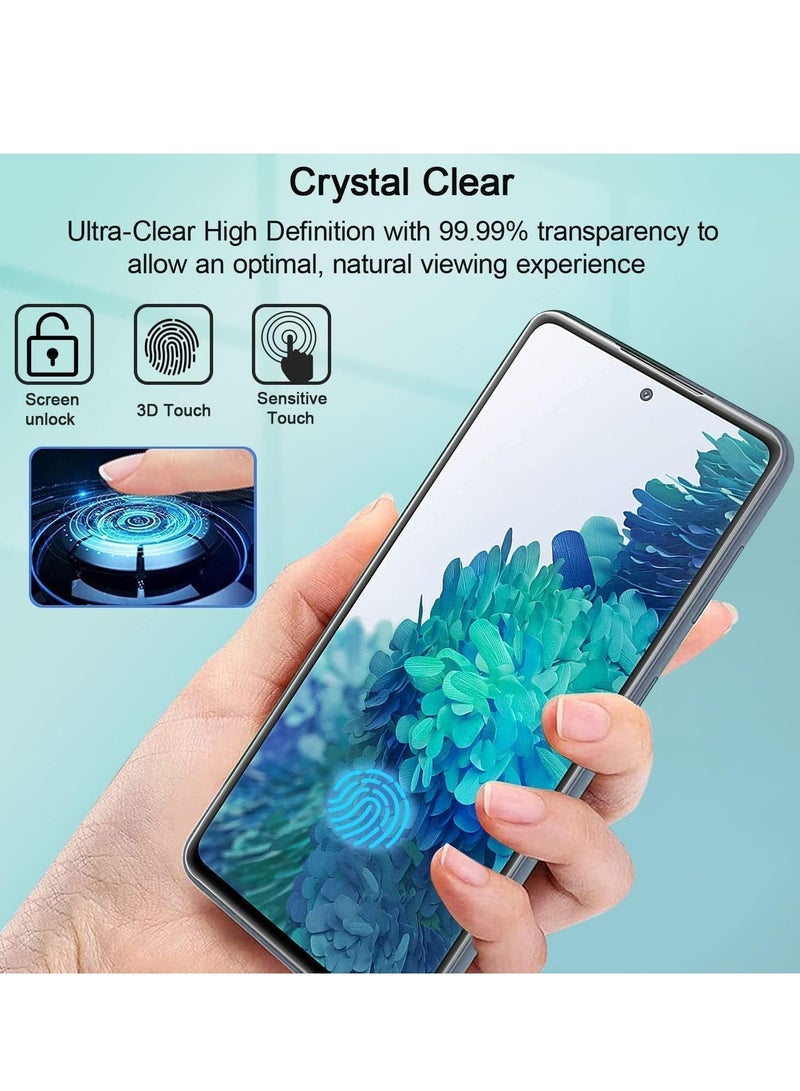 ELTRAZONE 2 Pack 5D Clear Tempered Glass Screen Protector for Samsung Galaxy – Ultra HD Full Edge-to-Edge Coverage, 9H Hardness, Anti-Scratch, Bubble-Free, Case-Friendly, Easy Installation, Screen Guard for Samsung Smartphones SAMSUNG A25 - Image 4
