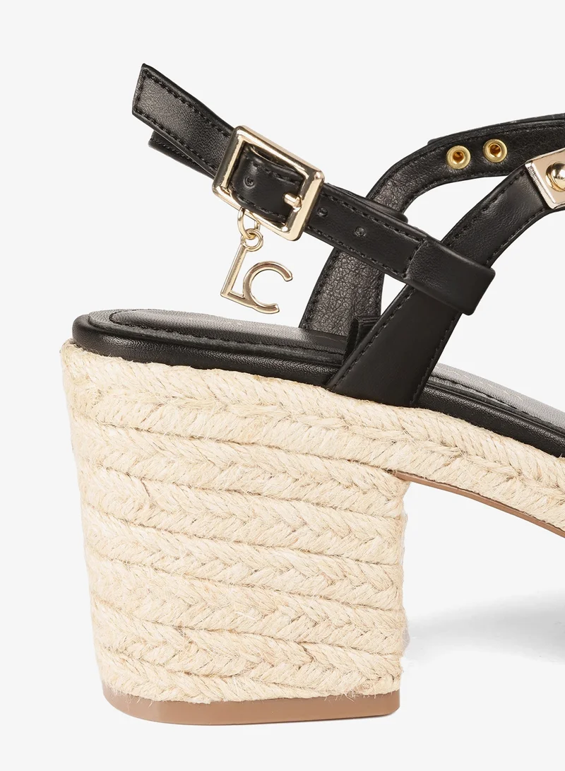 Lola Casademunt Esparto high-heel sandals with metallic detail