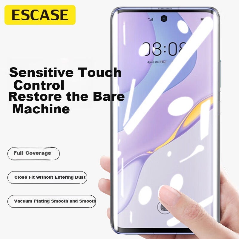 Daily Use Screen Protector for Huawei Nova 8 – Full Coverage HD Hydrogel Film with Anti-Scratch and Smudge-Resistant Transparency Two-Pack - Image 2