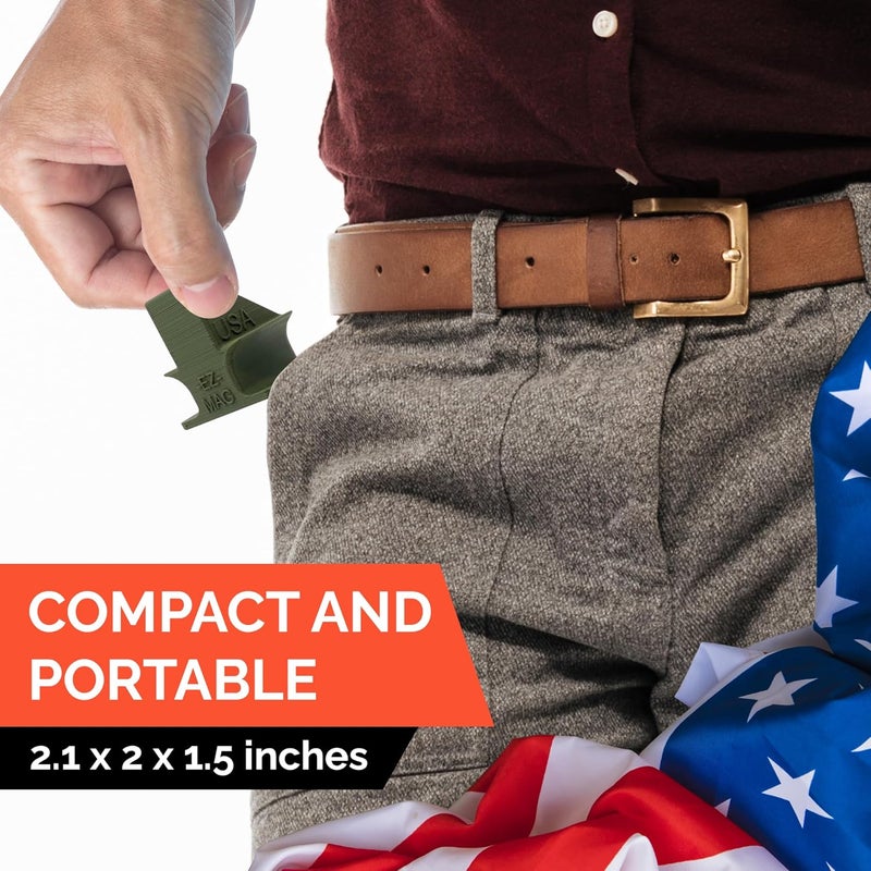 EZMAGLOADER Magazine Loader for The SIG Sauer P320 9mm - Easy Pain Free Loading - Comfortable Grip - Speed Loader Accessories - Large Flanges for Thumb Relief - Image 4