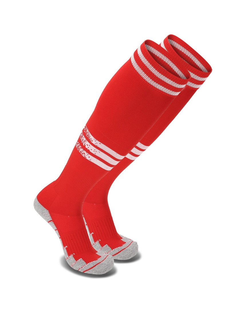 جناح السماء جوارب بيسبول رجالية وكرة قدم وكرة لينة وجوارب طويلة حتى الركبة للجنسين جوارب رياضية لكرة القدم 1/2/3/4 أزواج للشباب والبالغين والرجال والنساء - Image 1