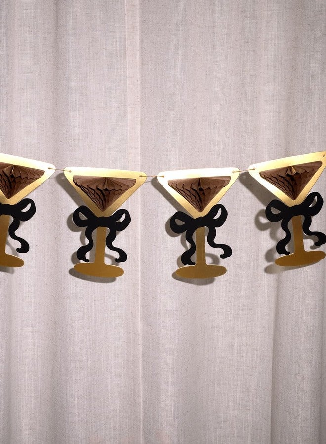xo, Fetti Espresso Martini 3D Pop Up Banner, Gold Foil - 5 Ft. | Bachelorette Decoration, Birthday Sign, Girl Party Decor, Coffee Cocktail Backdrop - Image 2