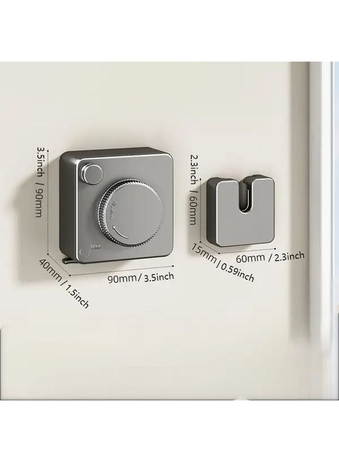 White Retractable Clothesline Indoor Outdoor Wall Mounted Non Sagging Drying Line - Image 4