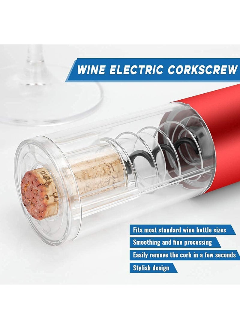 Replex Wine Bottle Opener Set Automatic Corkscrew Wine Opener Kit for Wine Lovers Battery Operated Wine Cork Opener Remover Set with Foil Cutter
