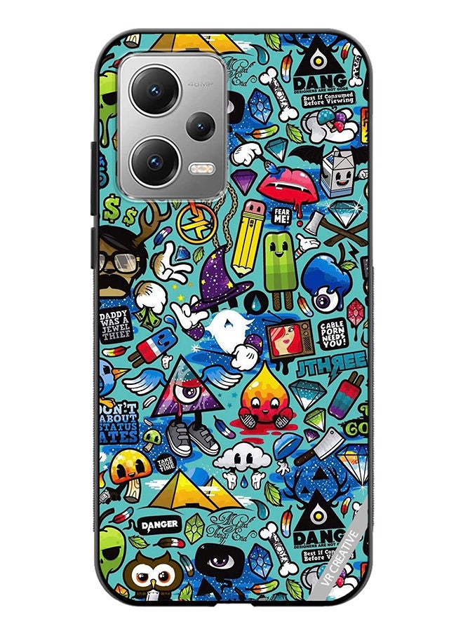 VR CREATIVE Protective Case Cover For Xiaomi Redmi Note 12 Multicolour Design - Image 1