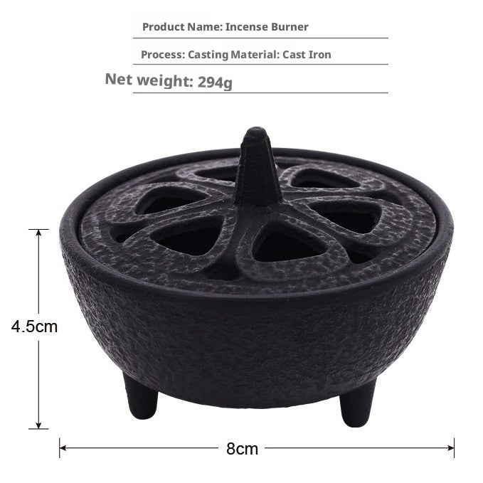 Cast Iron Mini Incense Burner - Image 4