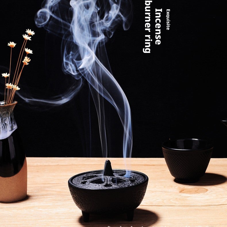 Cast Iron Mini Incense Burner - Image 1