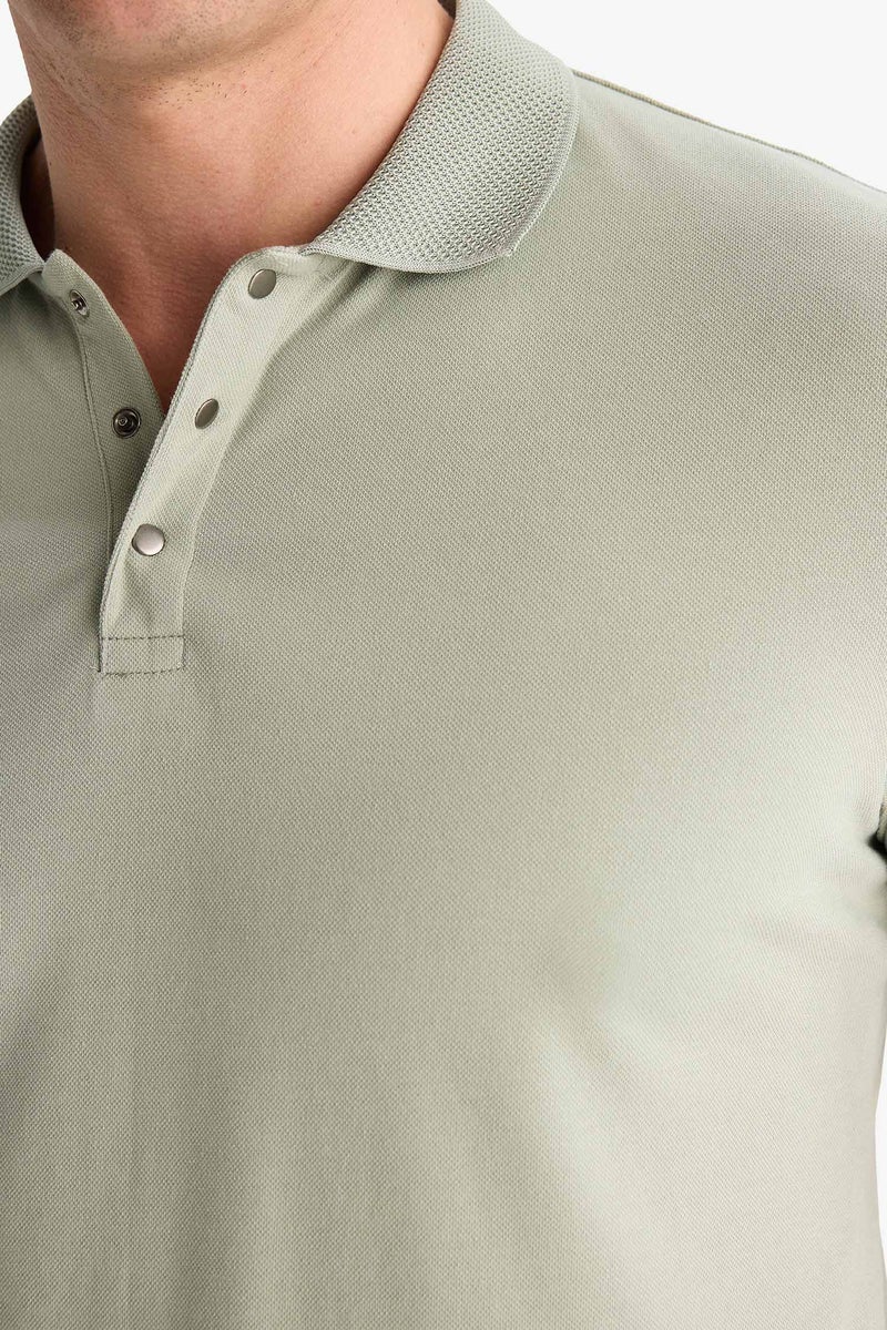 DeFacto Man Slim Fit Short Sleeve Basic Polo T Shirt - Image 2