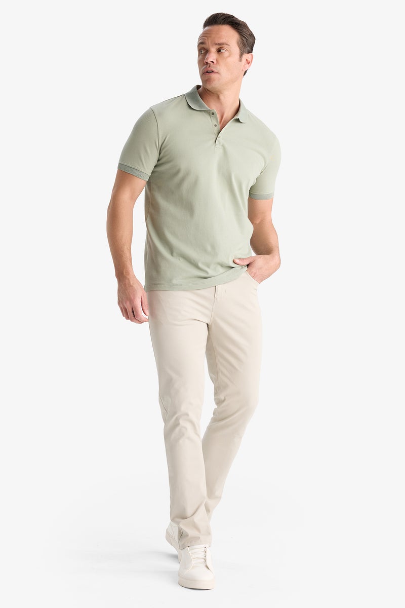 DeFacto Man Slim Fit Short Sleeve Basic Polo T Shirt - Image 4