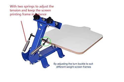 INTBUYING Screen Printing Press T-Shirt Screen Printing Machine One Color One Staion Manual with Removable Pallet Bracket - Image 2