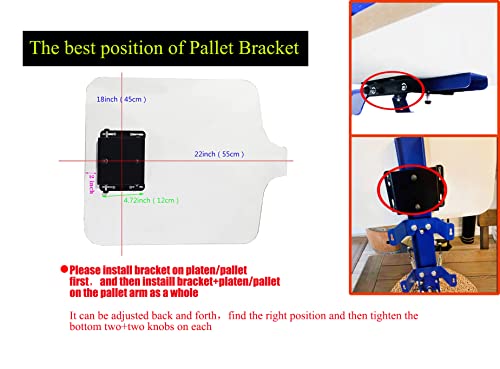 INTBUYING Screen Printing Press T-Shirt Screen Printing Machine One Color One Staion Manual with Removable Pallet Bracket - Image 4