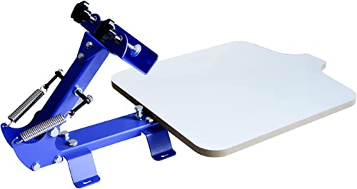 INTBUYING Screen Printing Press T-Shirt Screen Printing Machine One Color One Staion Manual with Removable Pallet Bracket - Image 1