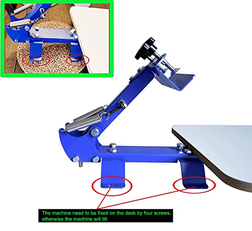 INTBUYING Screen Printing Press T-Shirt Screen Printing Machine One Color One Staion Manual with Removable Pallet Bracket - Image 3
