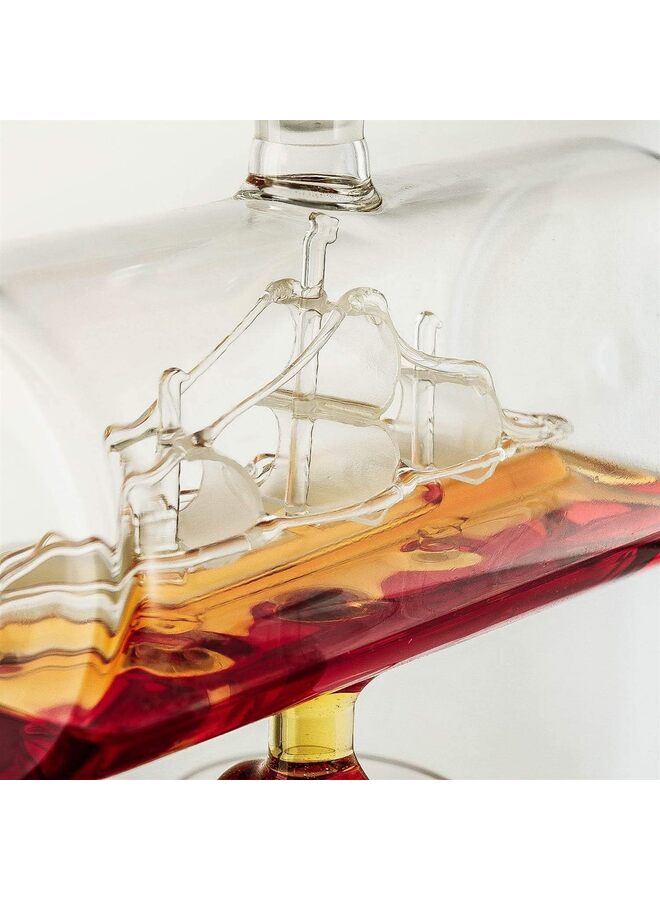 1000ml Whiskey Decanter Set with Whiskey Glass, Great Bourbon Whiskey Gifts for Men,Fantastic Anniversary or Birthday Gift - Image 3