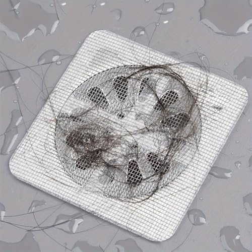 Antson B0DR621ZN3– Antson 20 Pcs Disposable Shower Drain Cover Hair Catcher Mesh Stickers, Bathroom, Laundry, Bathtub, Kitchen Floor Sink Strainer Filter Mesh (20) - Image 2